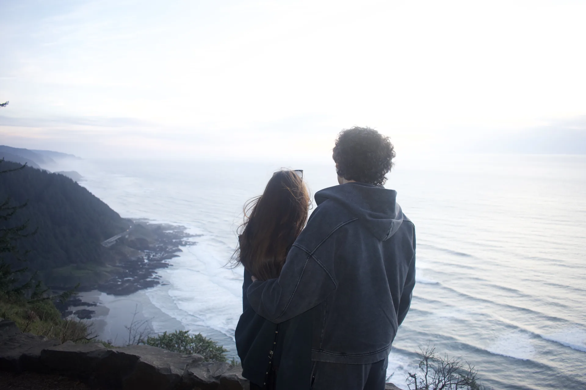 Watching the coast with my girlfriend