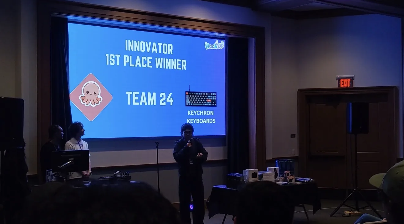 Innovator first place at HackUp