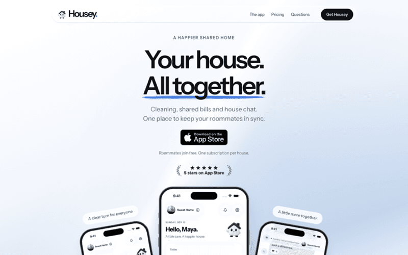 Housey roommate planner